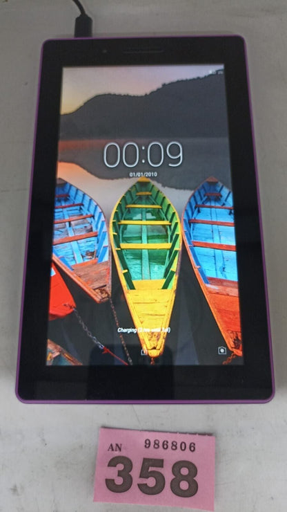 Lenovo Tab 3 7" TB3-710F Wi-Fi 8GB Purple Android Tablet Used Tested Working