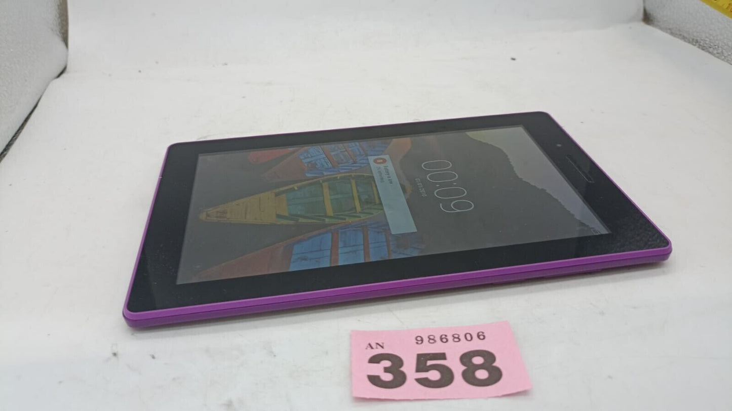 Lenovo Tab 3 7" TB3-710F Wi-Fi 8GB Purple Android Tablet Used Tested Working