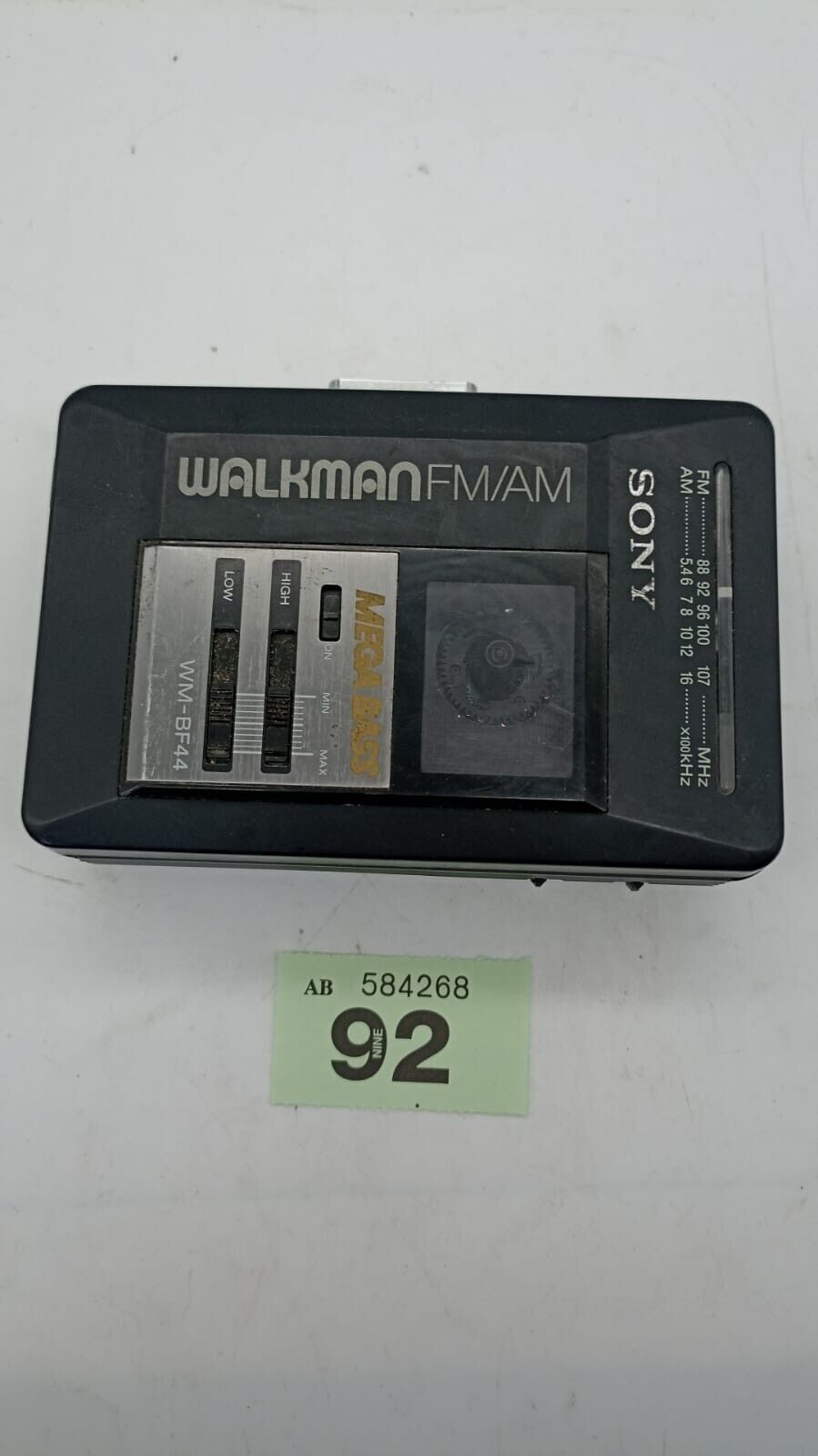 Vintage Sony Walkman WM-BF44 Portable Tape Cassette Player Radio FM/AM Tested