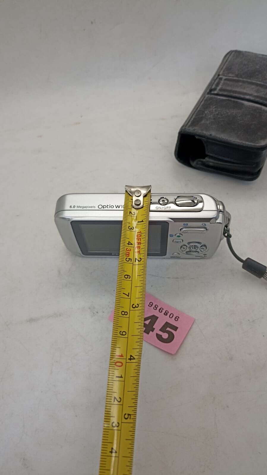 Pentax Optio W20 Waterproof Digital Camera 1 GB SD Battery Spares or Repairs