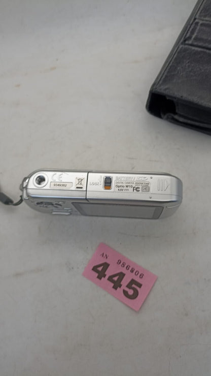 Pentax Optio W20 Waterproof Digital Camera 1 GB SD Battery Spares or Repairs