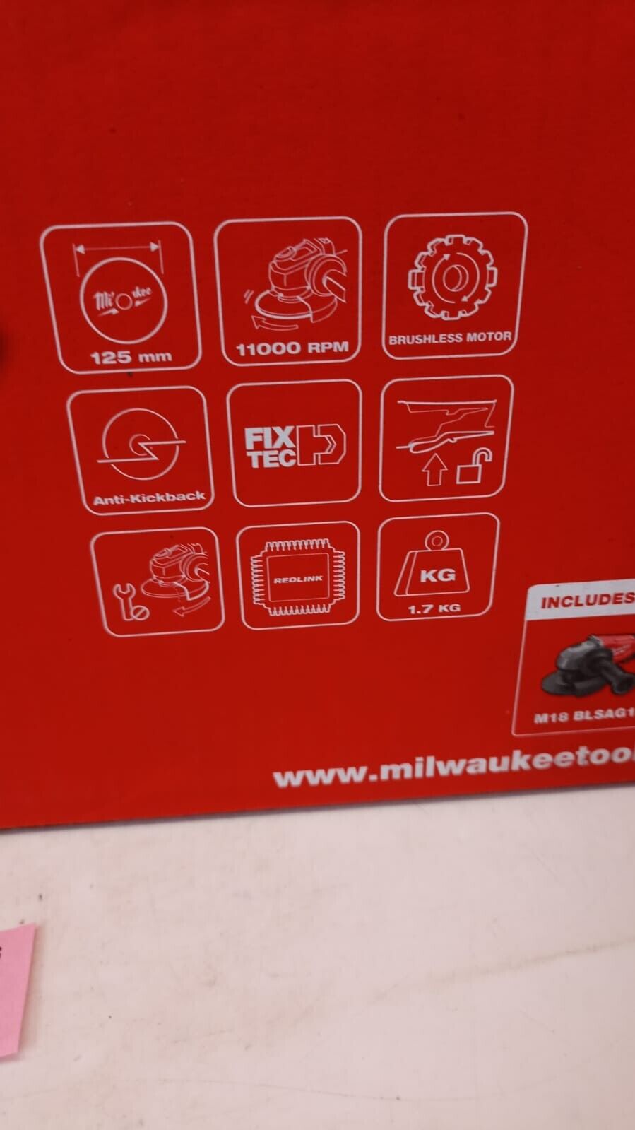 Milwaukee M18 BLSAG115XPD 18v Brushless 125mm Angle Grinder. New and Sealed